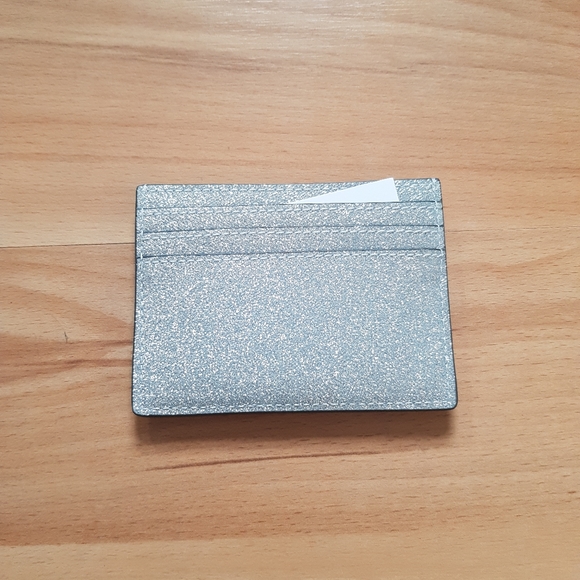 Kate Spade Cardholder and Box-Silver Glitter - Picture 5 of 8